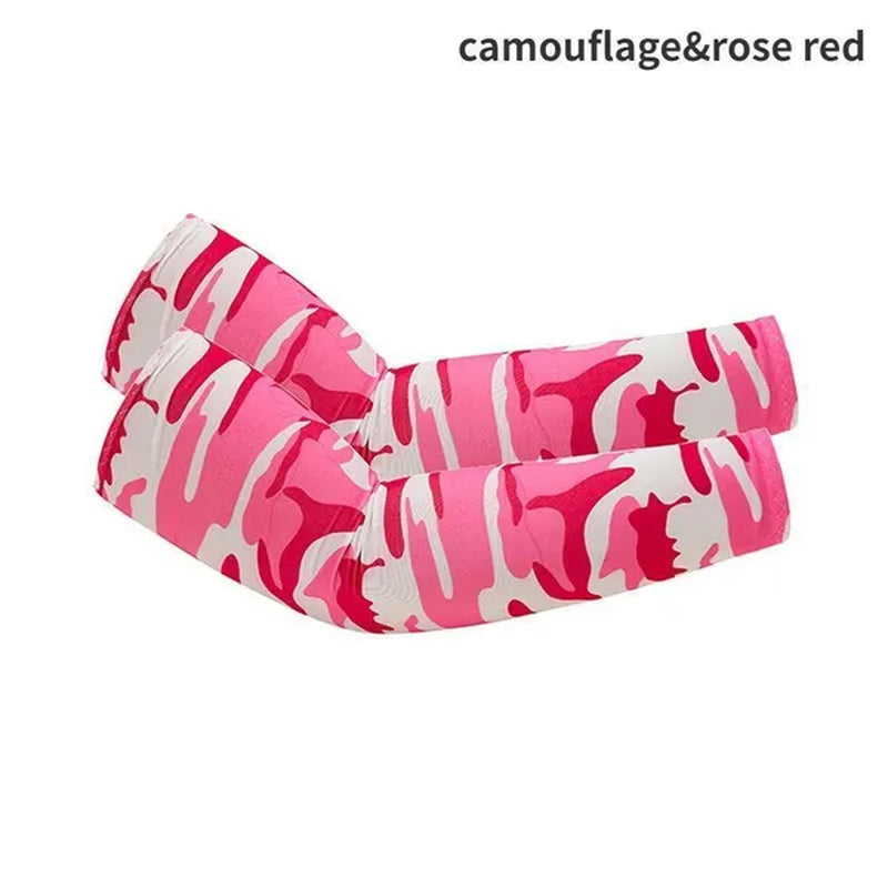 8/5/2/1Pairs New Summer Cooling Sportswear Running Arm Cover Arm Sleeves Outdoor Sport Sun Protection