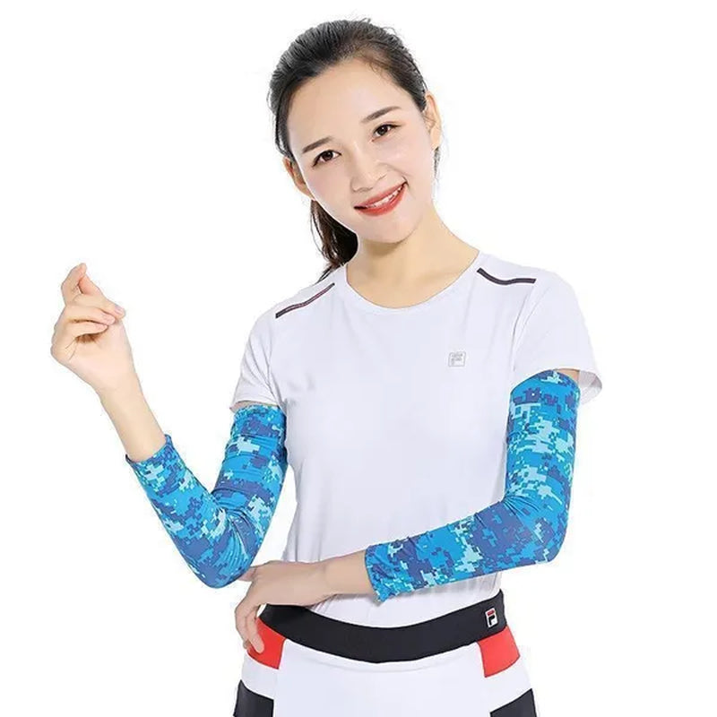 8/5/2/1Pairs New Summer Cooling Sportswear Running Arm Cover Arm Sleeves Outdoor Sport Sun Protection