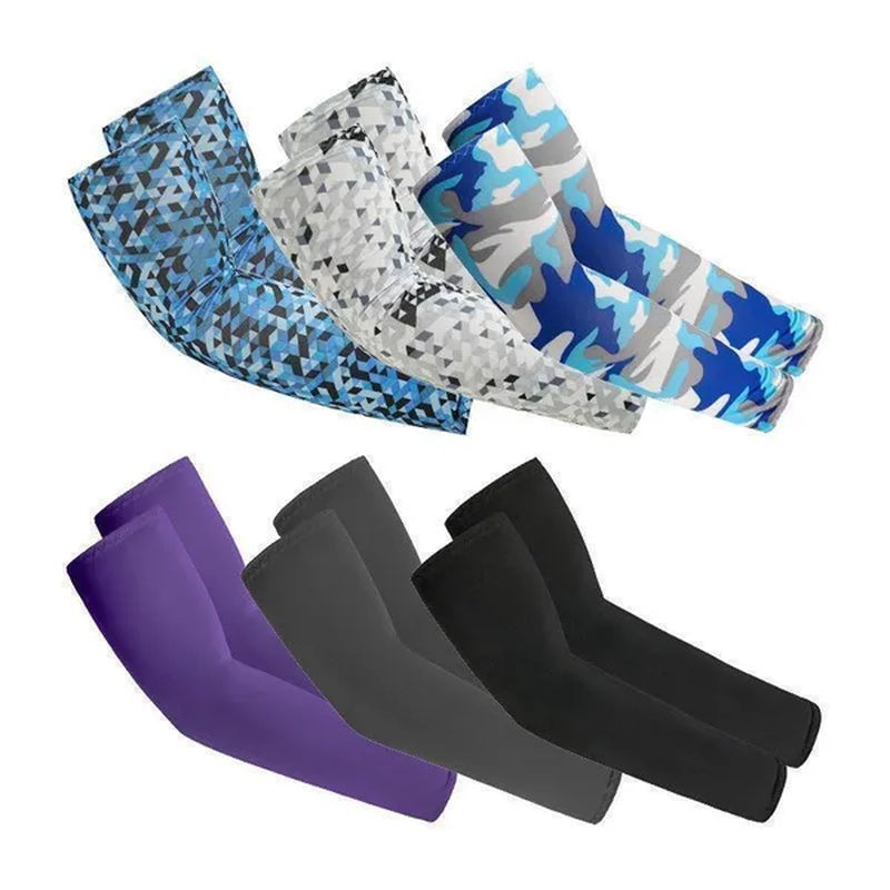 8/5/2/1Pairs New Summer Cooling Sportswear Running Arm Cover Arm Sleeves Outdoor Sport Sun Protection